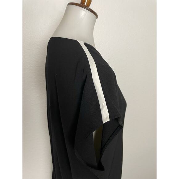 Vince Dress Hi Low Mini Colorblock Zip Front Drawstring - Picture 5 of 10